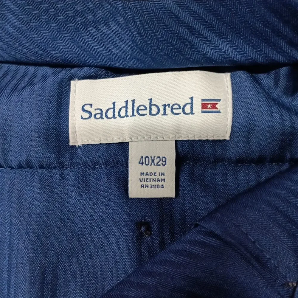 Saddlebred Straight‎ Fit Dress Pants Men's Size 40x29 Gray